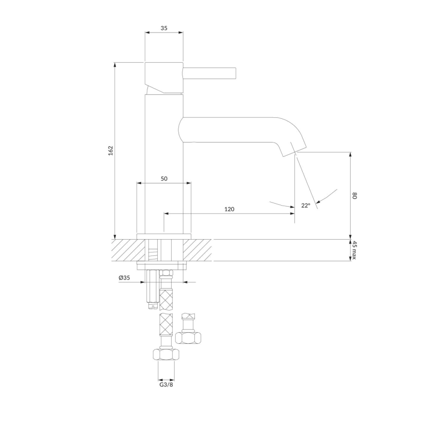 OMNIRES Y1210NGL - Змішувач для умивальника Y 16,2 см глянцевий золотий