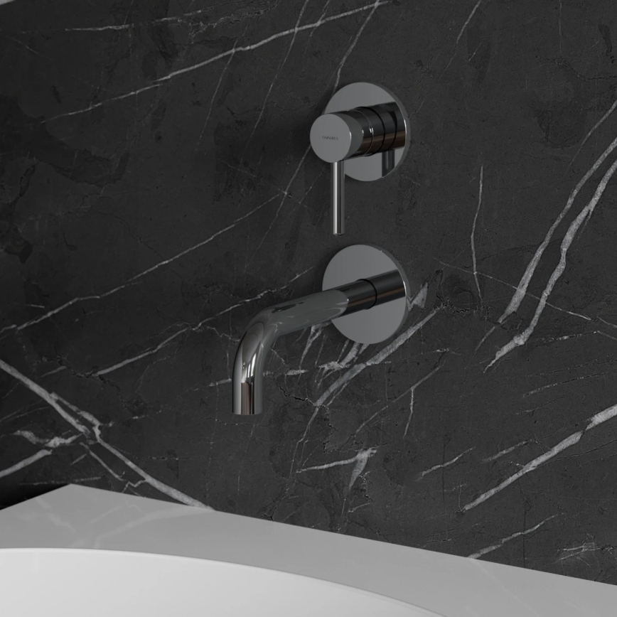 OMNIRES Y1215NCR - Змішувач для умивальника для прихованого монтажу Y блискучий хром