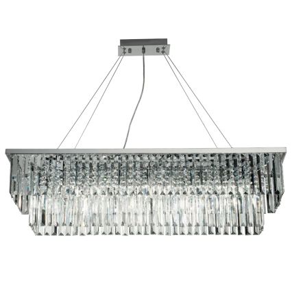 Ondaluce - Хрустальная люстра на тросе DAIQUIRI 8xE14/10W/230V глянцевый хром