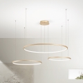 Ondaluce - диммируемая LED-подвесная люстра на тросе SOEL LED/28W/230V + LED/38W + LED/47W, диаметром 100/80/60 см, золотая