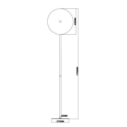 Ondaluce - LED-торшер с диммером JOKEY LED/15W/230V 170 см золотой/дымчато-бежевый