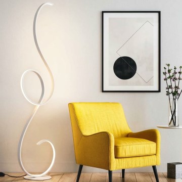 Ondaluce - диммируемая напольная LED-лампа FLOK LED/44W/230V белая