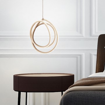 Ondaluce - Диммируемая подвесная люстра на тросе GOLDEN LED/28W/230V, диаметр 31,5 см, золотая