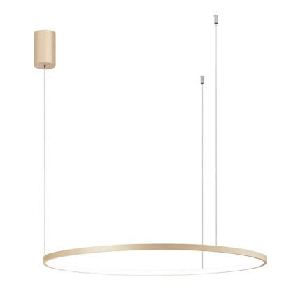 Ondaluce - диммируемая светодиодная подвесная люстра на тросе SOEL LED/38W/230V, Ø 80 см, золотая