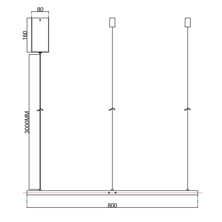 Ondaluce - диммируемая светодиодная подвесная люстра на тросе SOEL LED/38W/230V, Ø 80 см, золотая
