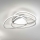 Ondaluce - диммируемый потолочный светильник ROSE LED/60Вт/230В 50x54 см серебристый