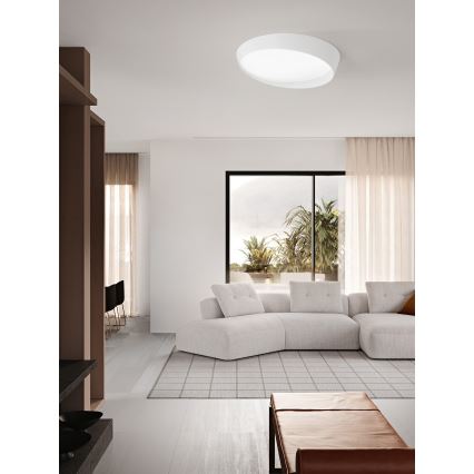 Ondaluce - диммируемый светодиодный потолочный светильник HALF LED/25W/230V 3000/4000K, диаметр 38,5 см, белый