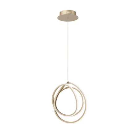 Ondaluce - димована LED-люстра на тросі GOLDEN LED/28W/230V діаметр 31,5 см, золота