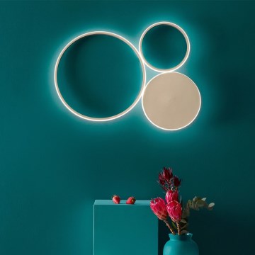 Ondaluce - димований LED настінний світильник POIS LED/42W/230V, золотий