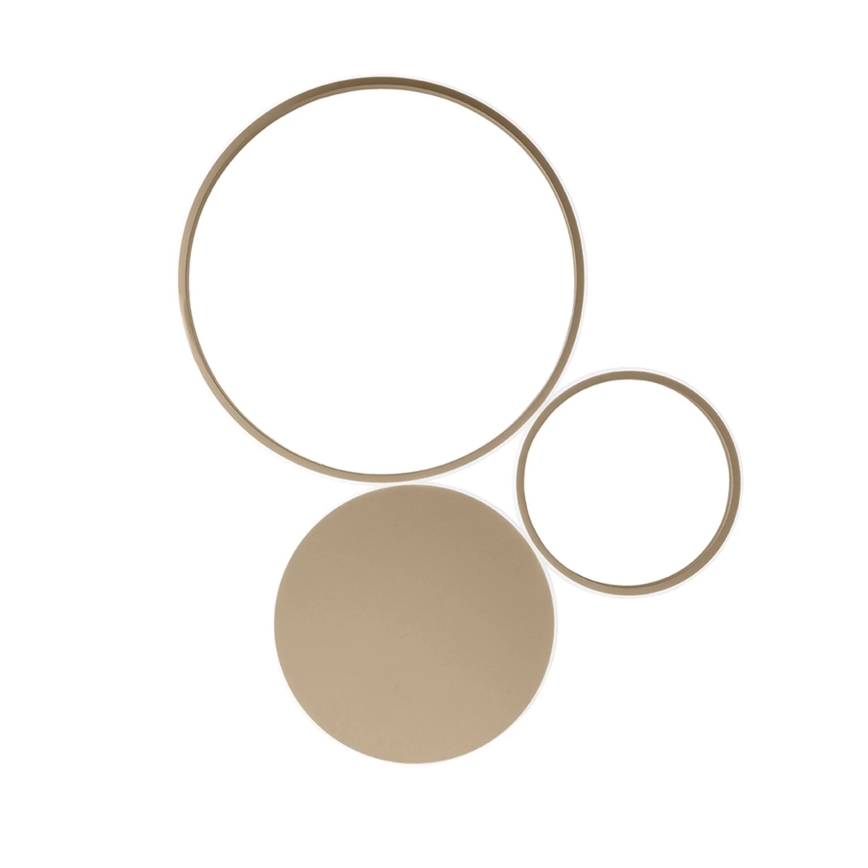 Ondaluce - димований LED настінний світильник POIS LED/42W/230V, золотий