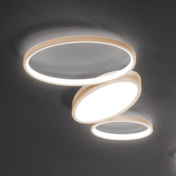 Ondaluce - димований LED стельовий світильник RICE LED/25W/230V 38x63 см, золотистий