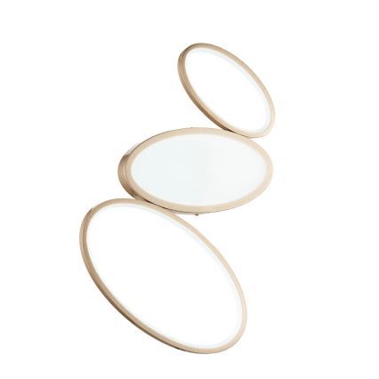 Ondaluce - димований LED стельовий світильник RICE LED/25W/230V 38x63 см, золотистий