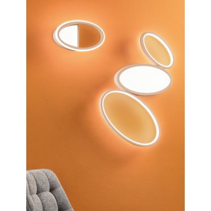 Ondaluce - димований LED стельовий світильник RICE LED/25W/230V 38x63 см, золотистий