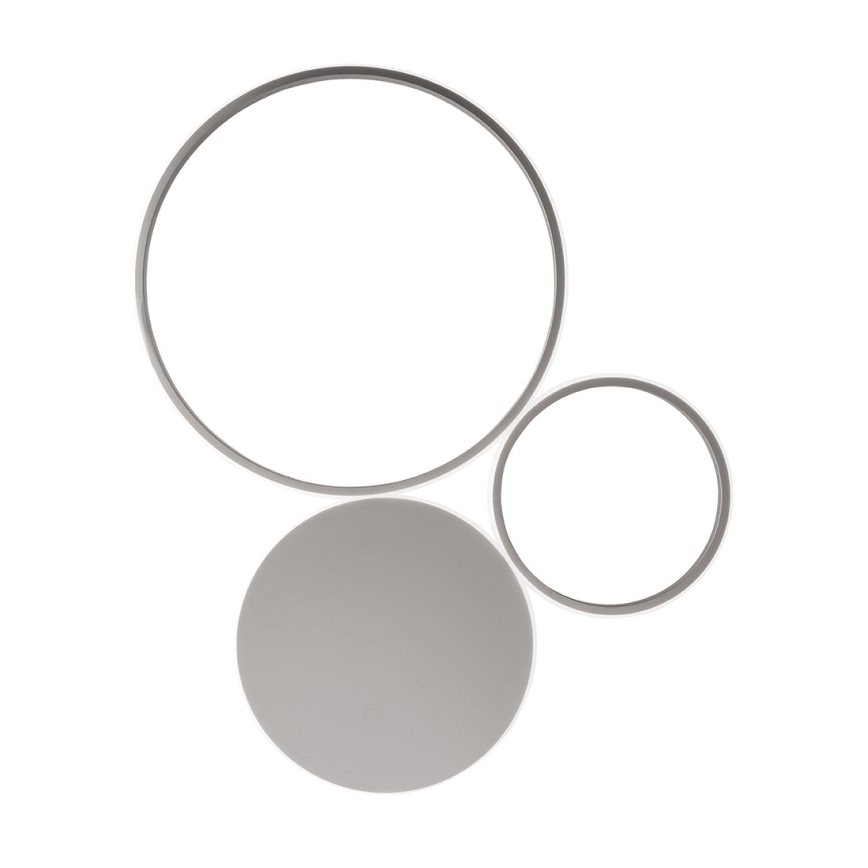 Ondaluce - Димований настінний світильник POIS LED/42W/230V сріблястий