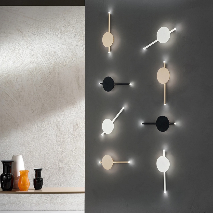 Ondaluce - LED димований настінний світильник JAMES LED/16W/230V чорний