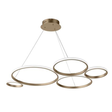 Ondaluce - LED-люстра з регулюванням яскравості на тросі POIS LED/60W/230V золота