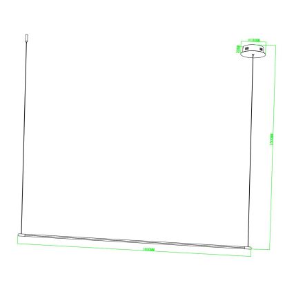 Ondaluce - LED-люстра з регульованою яскравістю на тросі GENIUS LED/28W/230V чорна