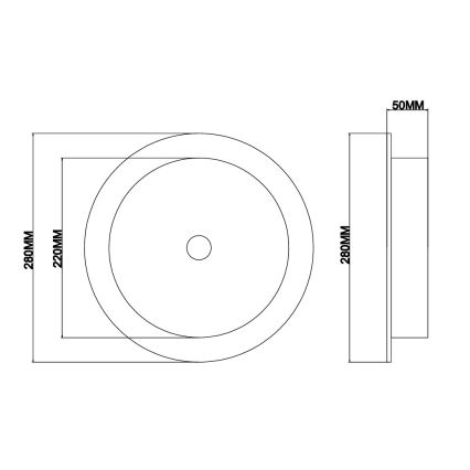 Ondaluce - LED настінний світильник JOKEY LED/10W/230V золотий/прозорий
