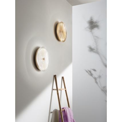 Ondaluce - LED настінний світильник JOKEY LED/10W/230V золотистий/димчасто-бежевий