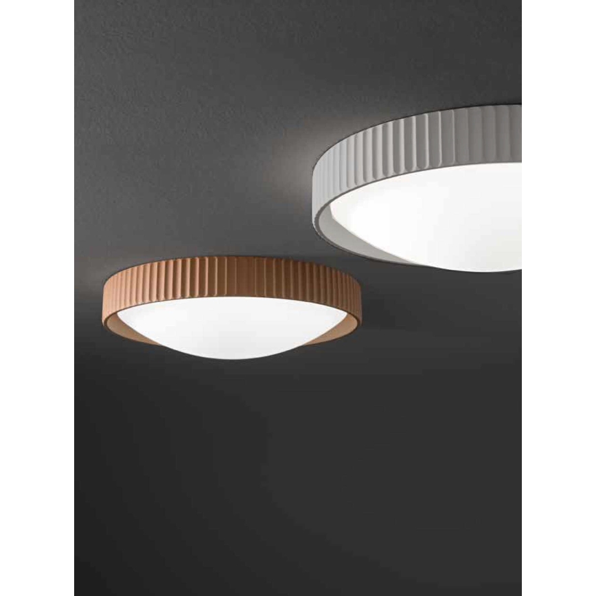 Ondaluce - LED потолочный светильник CONCRETE LED/20 Вт/230 В Ø 41 см бетон/серый
