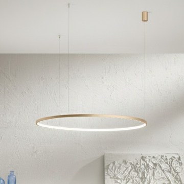 Ondaluce - LED регульована люстра на тросі SOEL LED/28W/230V, діам. 60 см, золота