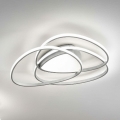 Ondaluce - LED стельовий світильник з регулюванням яскравості ROSE LED/60W/230V 50x54 cm сріблястий
