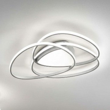 Ondaluce - LED стельовий світильник з регулюванням яскравості ROSE LED/60W/230V 50x54 cm сріблястий