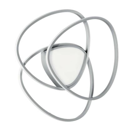 Ondaluce - LED стельовий світильник з регулюванням яскравості ROSE LED/60W/230V 50x54 cm сріблястий