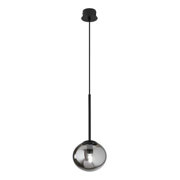 Ondaluce - Люстра на тросе JEWEL 1xE14/10W/230V Ø 17 см дымчато-чёрная