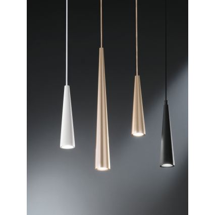 Ondaluce - Люстра на тросе NOA 1xGU10/20W/230V, диаметр 5,5 см, золотая