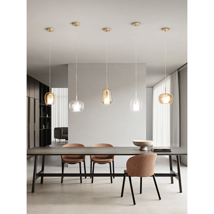 Ondaluce - Люстра на тросе THELMA 2xE27/15W/230V прозрачная