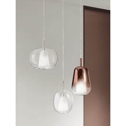 Ondaluce - Люстра на тросе THELMA 2xE27/15W/230V прозрачная