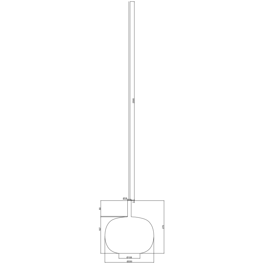 Ondaluce - Люстра на тросе THELMA 2xE27/15W/230V прозрачная