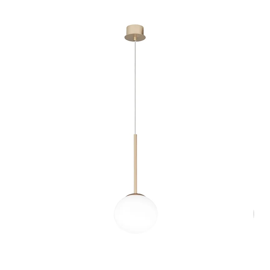 Ondaluce - Люстра на тросі JEWEL 1xE14/10W/230V діаметр 17 см золота/біла