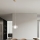 Ondaluce - Люстра на тросі THELMA 1xE27/15W/230V діам. 25 см золота/прозора