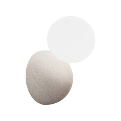 Ondaluce - Настінний світильник ROCK 1xG9/7W/230V бетон/білий