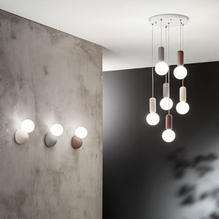 Ondaluce - Настінний світильник ROCK 1xG9/7W/230V бетон/білий