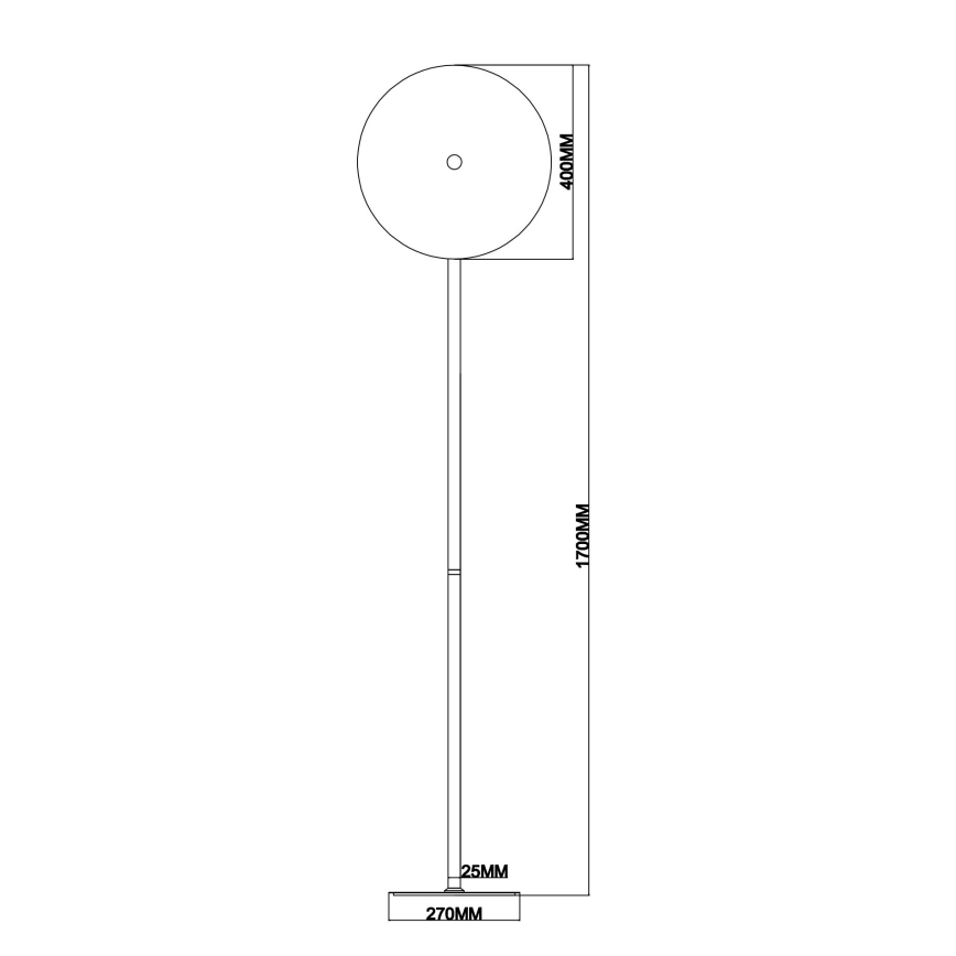 Ondaluce - LED підлогова лампа з регульованою яскравістю JOKEY LED/15W/230V 170 cm золота/димчасто-бежева