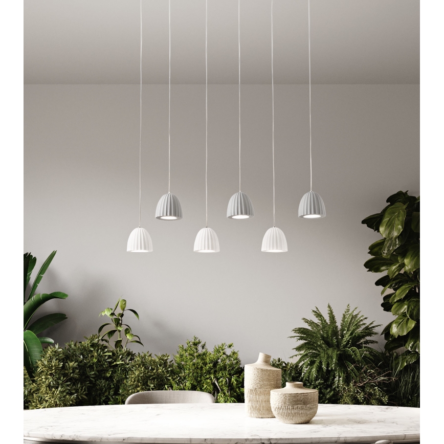 Ondaluce - Підвісний світильник на тросі CONCRETE 1xGU10/7,5W/230V діам. 10,5 см бетон/сірий