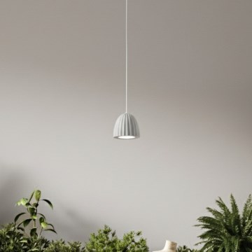 Ondaluce - Підвісний світильник на тросі CONCRETE 1xGU10/7,5W/230V діам. 10,5 см, бетонно-сірий