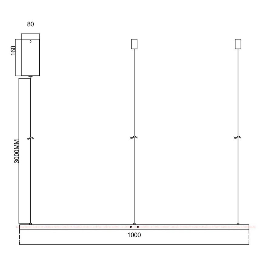 Ondaluce - регульована LED-люстра на тросі SOEL LED/47W/230V, діаметр 100 см, золота
