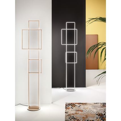 Ondaluce - Регульована світлодіодна підлогова лампа DOWEL LED/77W/230V 166 cm золота