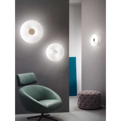 Ondaluce - Стельовий світильник DODI 3xE27/15W/230V, діаметр 42 см, білий