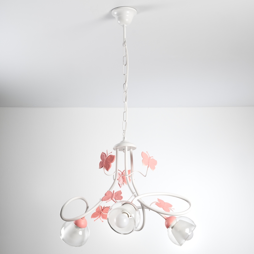 ONLI - Детская люстра BUTTERFLY 3xE14/6W/230V