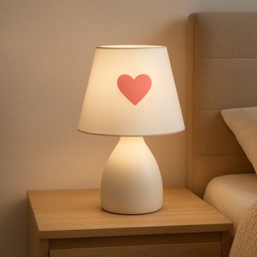 ONLI - Детская настольная лампа TITTA 1xE14/6W/230V 20 см белая