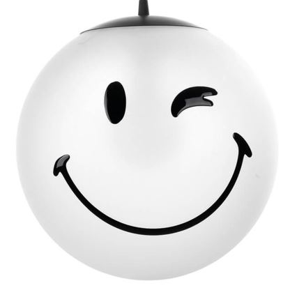 ONLI - Детская подвесная люстра на шнуре SMILEY 1xE27/15W/230V белая