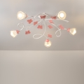 ONLI - Детская припотолочная люстра BUTTERFLY 5xE14/6W/230V