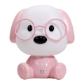 ONLI - Диммируемая детская ночная лампа PUPPIES LED/3W/230V 20 cm щенок/розовый