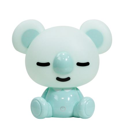 ONLI - Светодиодная детская ночная лампа с регулировкой яркости PUPPIES LED/3 Вт/230 В 20 см коала/зелёная