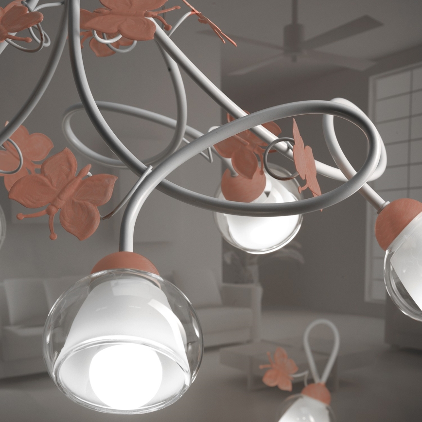 ONLI - Дитяча люстра BUTTERFLY 5xE14/6W/230V